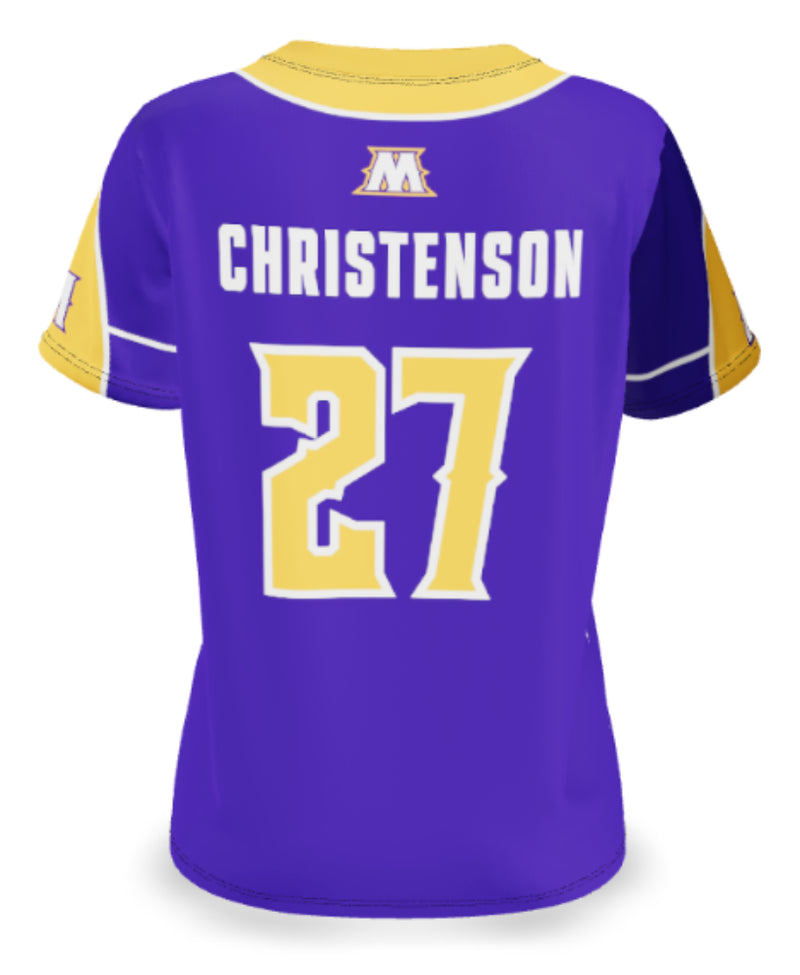 WOMEN'S/GIRLS SOFTBALL V-NECK PINHOLE MESH POLYESTER 6.3oz - SFBJ201-PM6.3oz