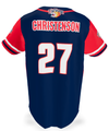 MEN'S/YOUTH BASEBALL FULL BUTTON PINHOLE MESH POLYESTER 6.3oz - BSBJ01