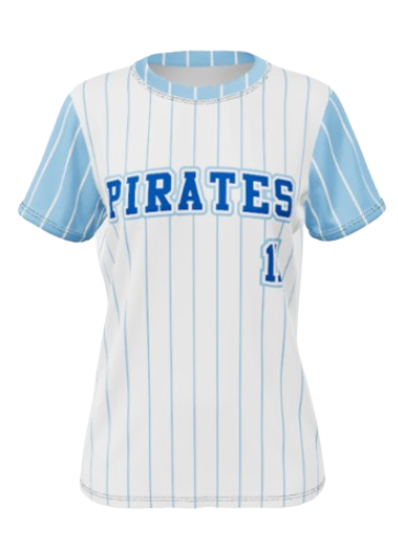 WOMEN'S/GIRLS SOFTBALL CREW PINHOLE MESH POLYESTER 5.3oz - SFBJ126-The Teehive