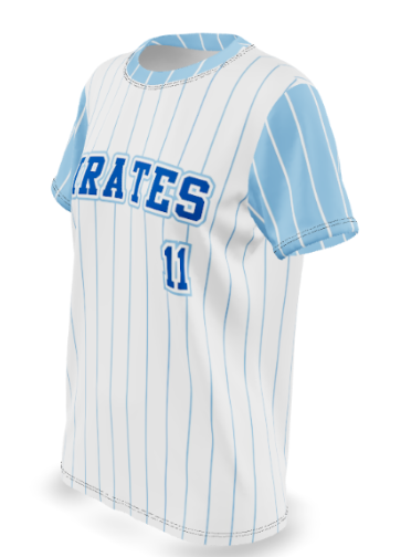 WOMEN'S/GIRLS SOFTBALL CREW PINHOLE MESH POLYESTER 5.3oz - SFBJ126-The Teehive