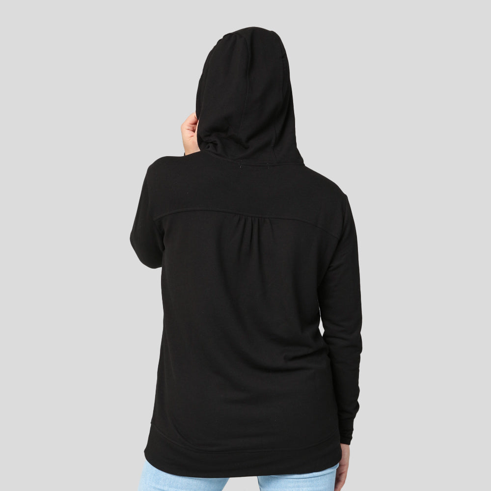 Womens Crossover Funnel Neck Pullover - TH2210 (Trapshooting)-The Teehive