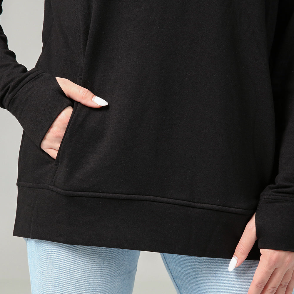 Womens Crossover Funnel Neck Pullover - TH2210 (Baseball/Softball)-The Teehive