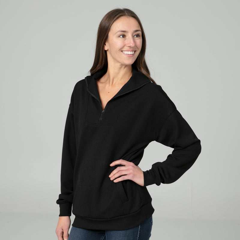 Cloudluxe Funnel Half Zip Scuba Pullover 