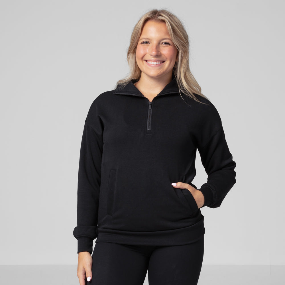 Skyeknit Funnel Half Zip Scuba Pullover - TH2235