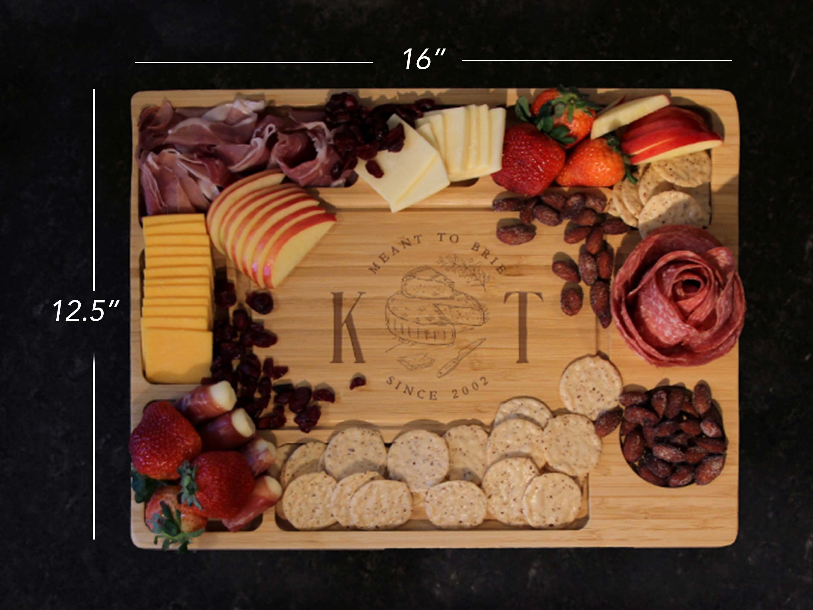 Personalized Bamboo Cheese Board 16.1"x12.6"x0.8" - MY3-5058-The Teehive