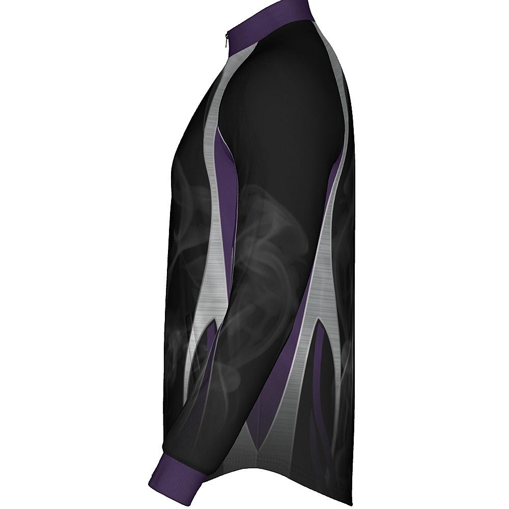 SMOKE - MEN'S FULL ZIP COLLAR JACKET  - PR092-The Teehive