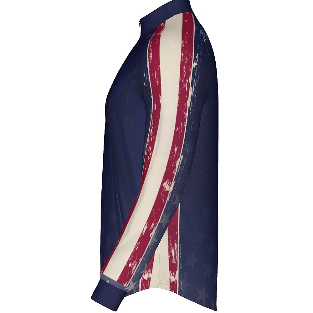 PATRIOTIC - MEN'S FULL ZIP COLLAR JACKET  - PR092