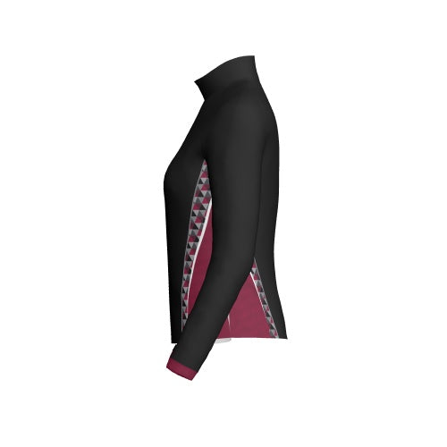 PATTERNED - WOMEN'S FULL ZIP COLLAR JACKET - PR174-The Teehive