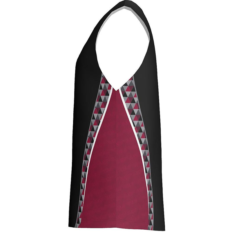 CROSSOVER - MEN'S/YOUTH BASKETBALL V-NECK - BBJ01-PM6.3oz-The Teehive