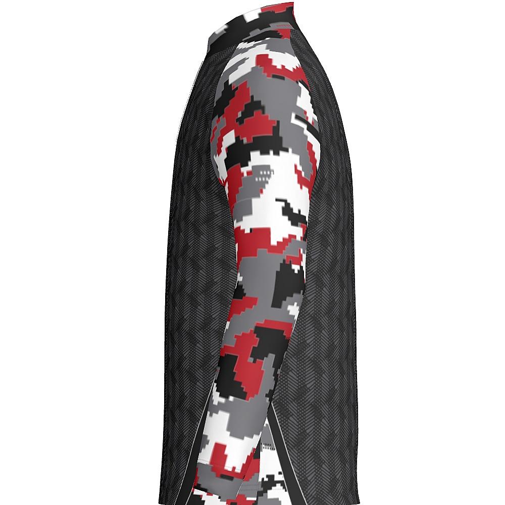 DIGI CAMO - MEN'S 1/4 ZIP LS - PR108-The Teehive