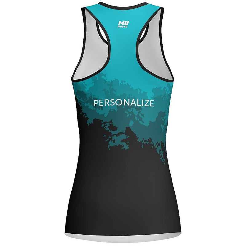 ActiveWear - MOVE U Watercolor Custom Racerback Cheer Tank Top - VP1810M