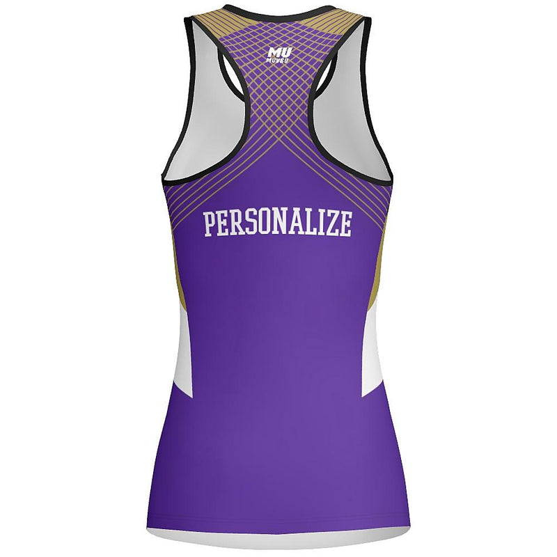 MOVE U Spartans Custom Racerback Fitted Tank Top - VP930M-The Teehive