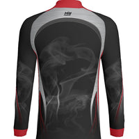 SMOKE - MEN'S 1/4 ZIP LS  - PR108-The Teehive