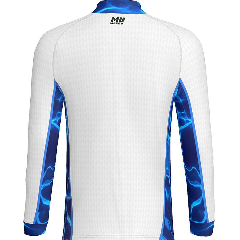 RIPPLES  - MEN'S 1/4 ZIP LS - PR108-The Teehive