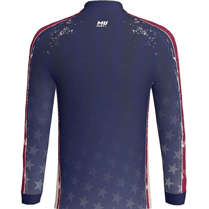 PATRIOT - MEN'S 1/4 ZIP LS  - PR108-The Teehive