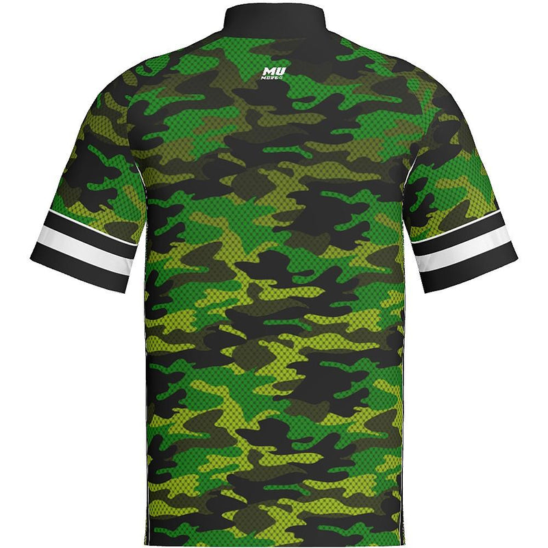 CAMO - J517 Standup Collared Short Sleeve Quarter Zip - Regular-The Teehive