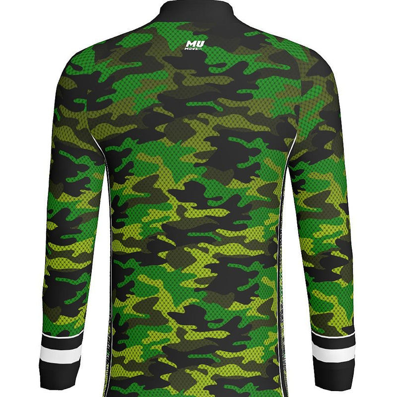 CAMO - J519 Standup Collared Long Sleeve Quarter Zip - Regular-The Teehive