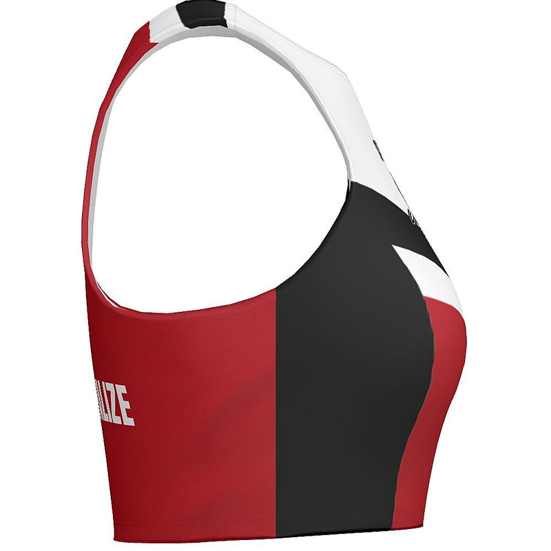 MOVE U Chevron Custom Dance Crop Top-The Teehive