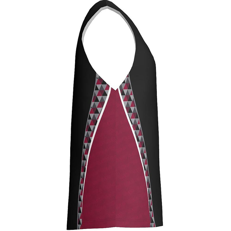 CROSSOVER - MEN'S/YOUTH BASKETBALL V-NECK - BBJ01-PM6.3oz-The Teehive