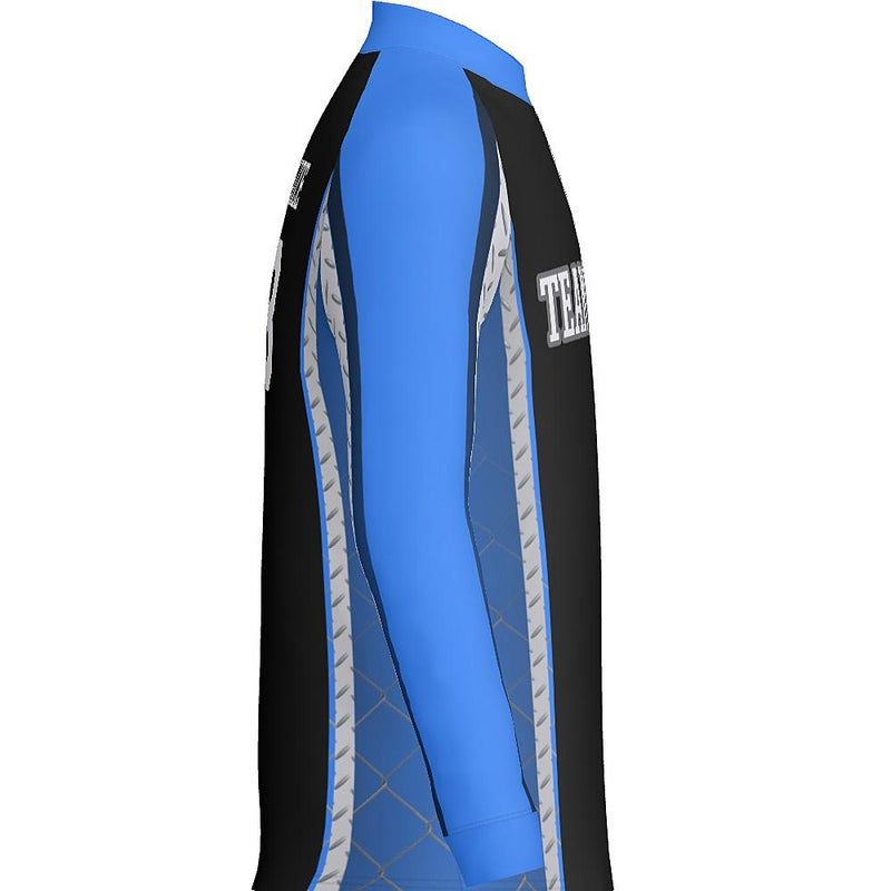DIAMOND PLATE - J519 Standup Collared Long Sleeve Quarter Zip - Regular - PR108-The Teehive