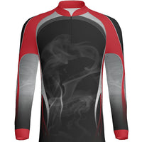 SMOKE - MEN'S 1/4 ZIP LS  - PR108-The Teehive