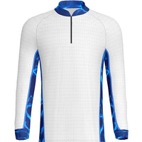 RIPPLES  - MEN'S 1/4 ZIP LS - PR108-The Teehive