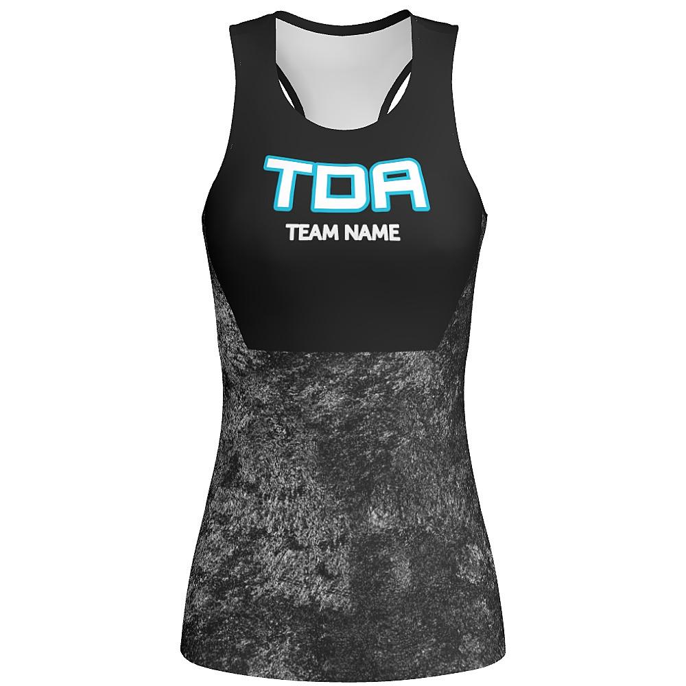 MOVE U Collision Custom Racerback Dance Tank Top-The Teehive