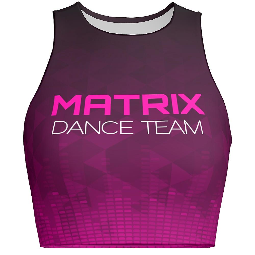 MOVE U Matrix Custom Dance Crop Top-The Teehive