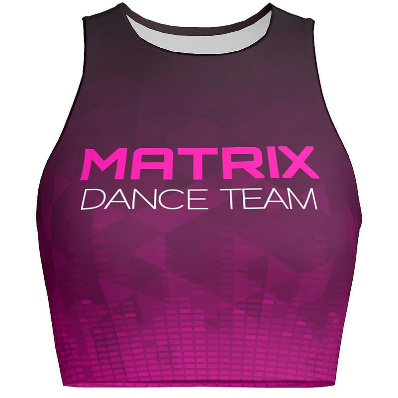 MOVE U Matrix Custom Dance Crop Top-The Teehive