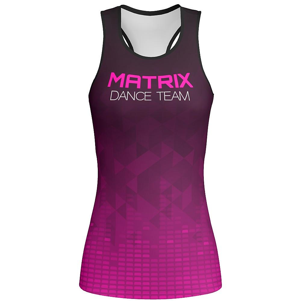 MOVE U Matrix Custom Racerback Dance Tank Top-The Teehive