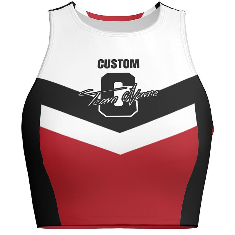 MOVE U Chevron Custom Dance Crop Top-The Teehive