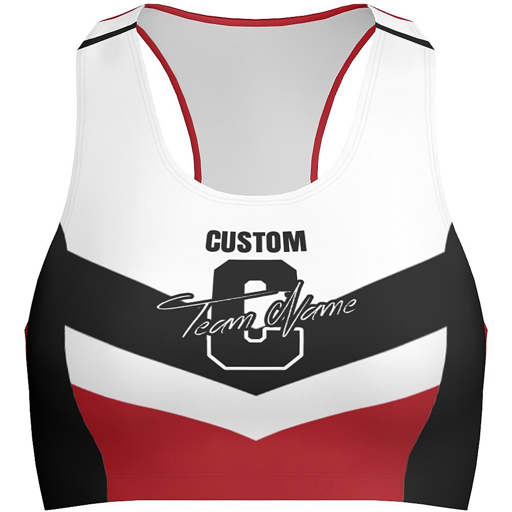 MOVE U Chevron Custom Dance Bra Top-The Teehive