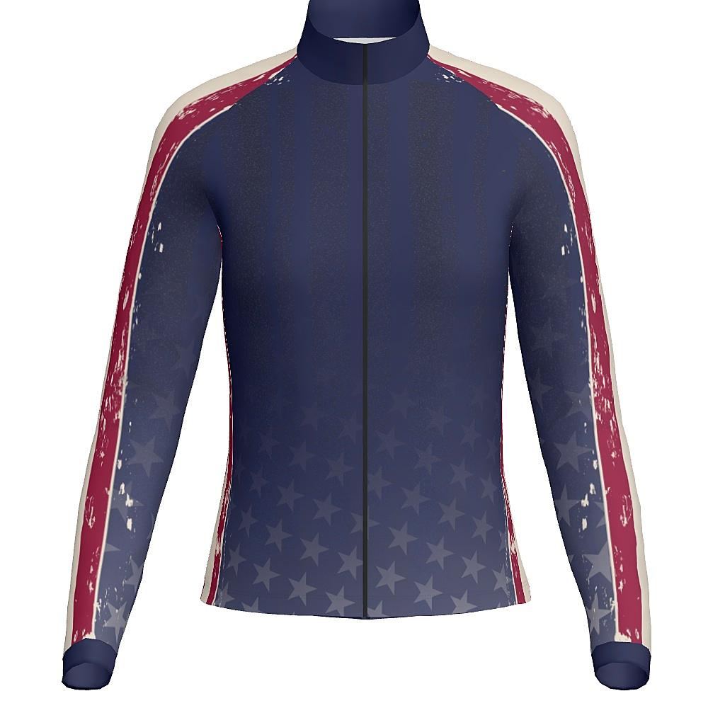 PATRIOTIC - WOMEN'S FULL ZIP COLLAR JACKET  - PR174