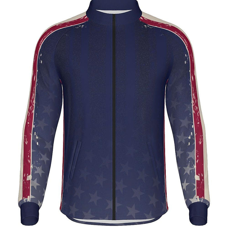 PATRIOTIC - MEN'S FULL ZIP COLLAR JACKET  - PR092