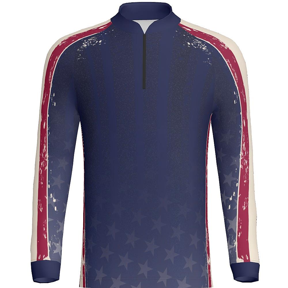 PATRIOT - MEN'S 1/4 ZIP LS  - PR108-The Teehive