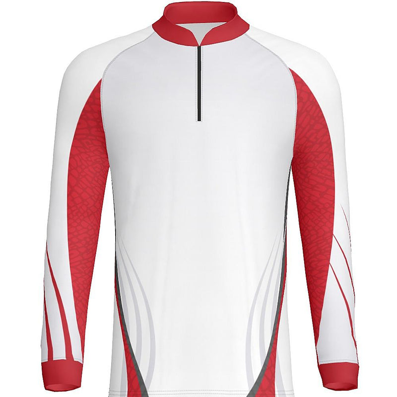 FISH1 - MEN'S 1/4 ZIP LS  - PR108-The Teehive