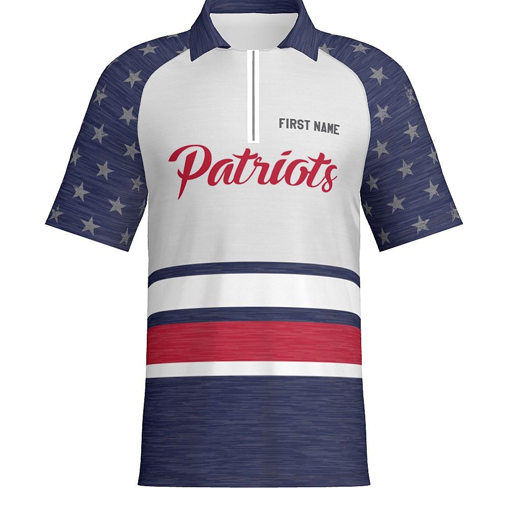 Patriot J514 Mens Short Sleeve Zipped Polo