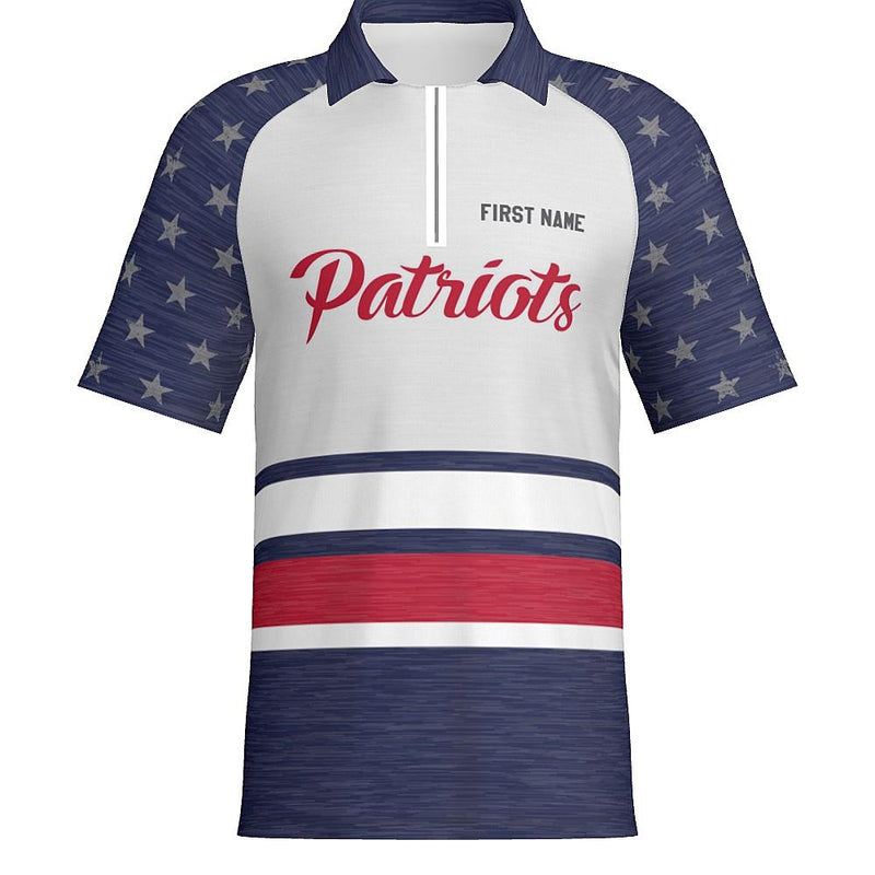 Patriot J514 Mens Short Sleeve Zipped Polo