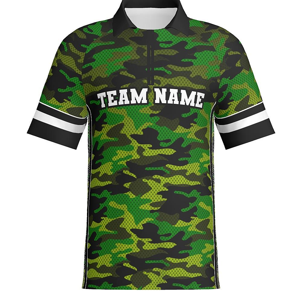 CAMO - J514 Mens Short Sleeve Zipped Polo-The Teehive