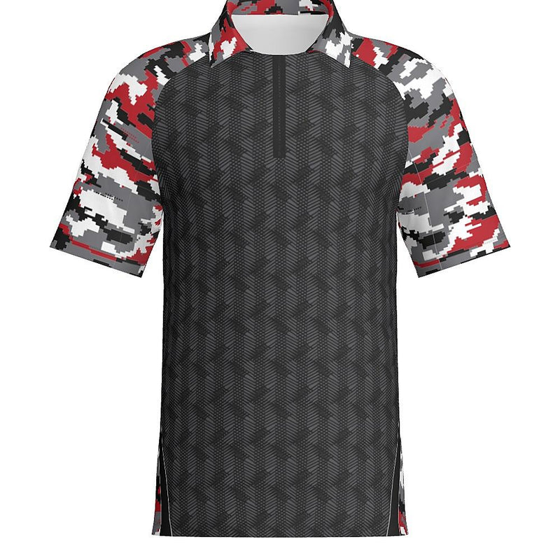 FINDER - Mens Short Sleeve Zipped Polo - PR110-The Teehive