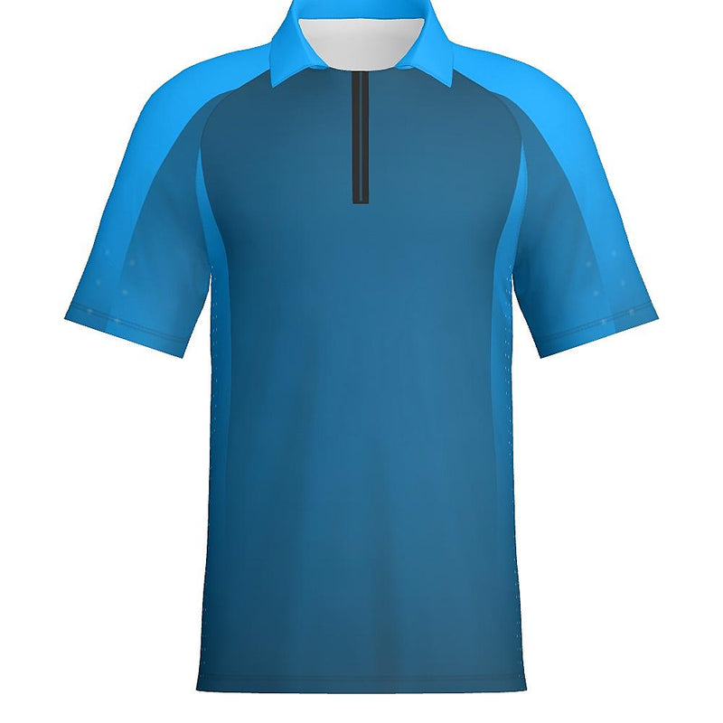 ANGLER - Mens Short Sleeve Zipped Polo - PR110-The Teehive