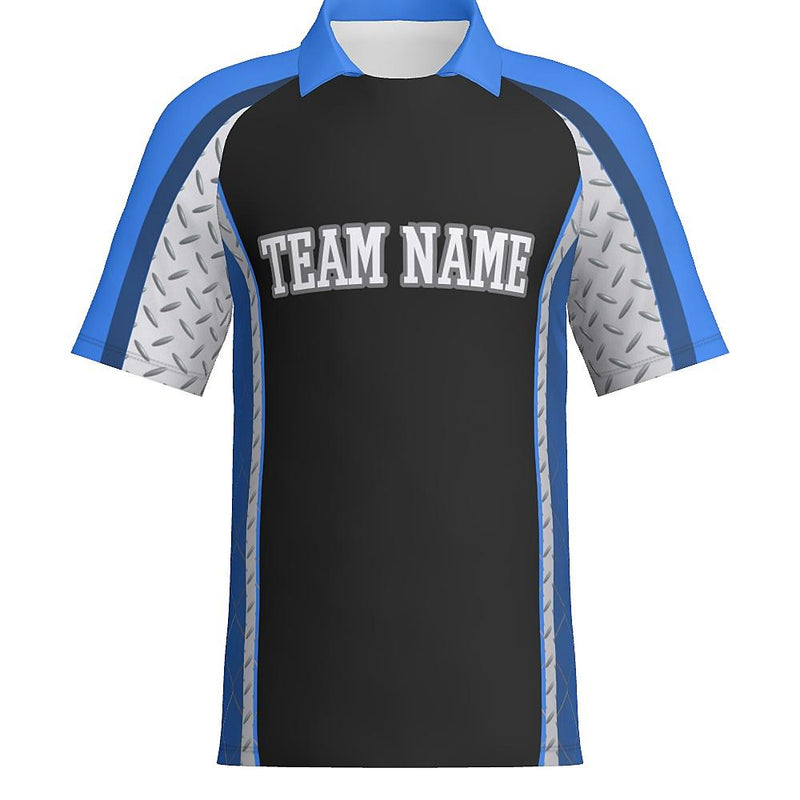 Diamond Plate - J514 Mens Short Sleeve Zipped Polo - PR110-The Teehive