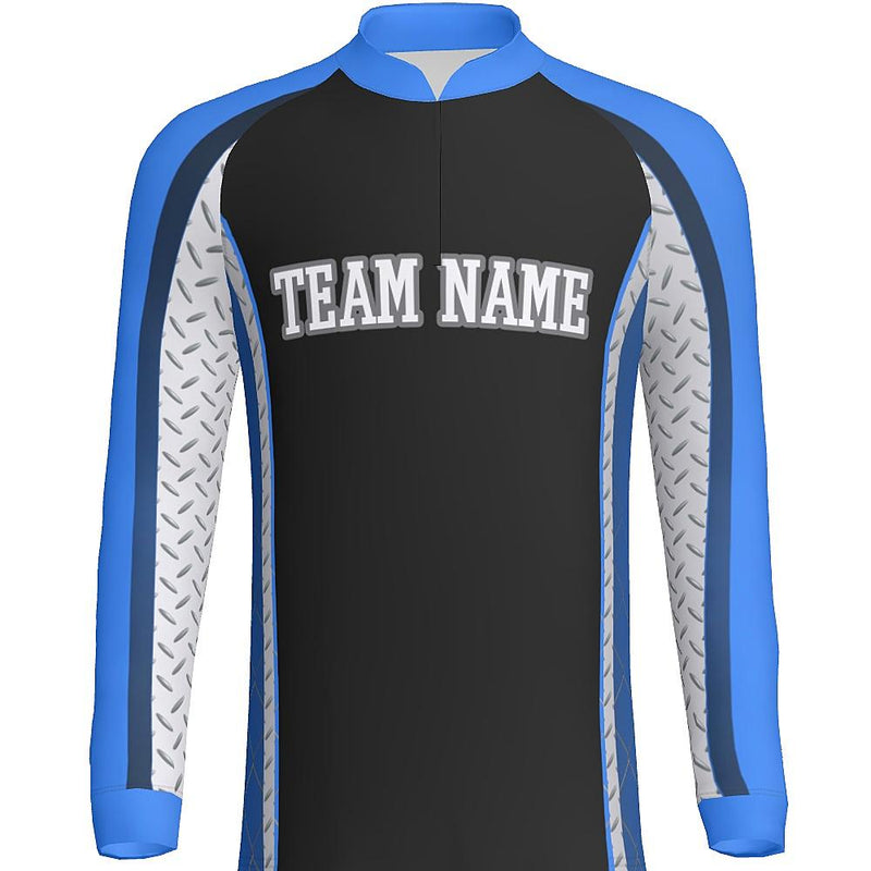 DIAMOND PLATE - J519 Standup Collared Long Sleeve Quarter Zip - Regular - PR108-The Teehive