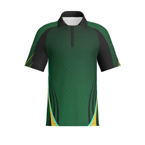 FISHBONE - Mens Short Sleeve Zipped Polo - PR044-The Teehive