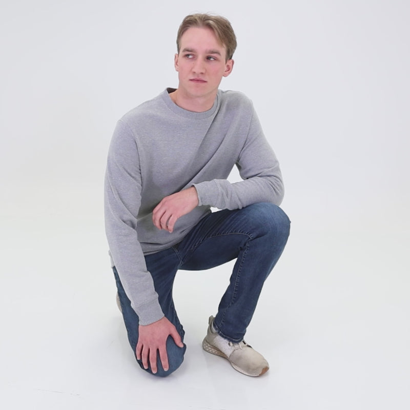 Medium-Weight Heathered Crewneck - TH2218
