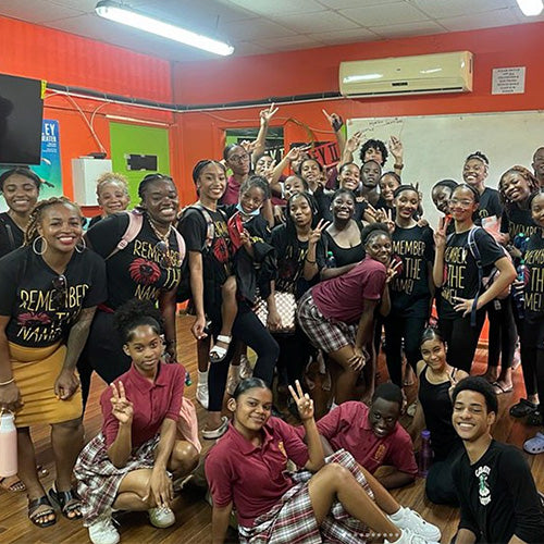 the teehive customer showcase,  customized cheer team jersey