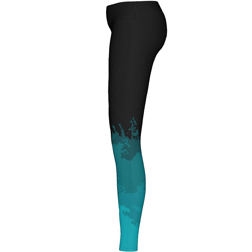 MOVE U Watercolor Custom Mid-Rise Dance Team Leggings - VP1825M-The Teehive