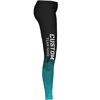 MOVE U Watercolor Custom Mid-Rise Dance Team Leggings - VP1825M-The Teehive
