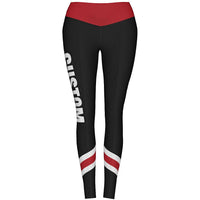MOVE U Chevron Custom Mid-Rise Dance Team Leggings - VP1805M-The Teehive