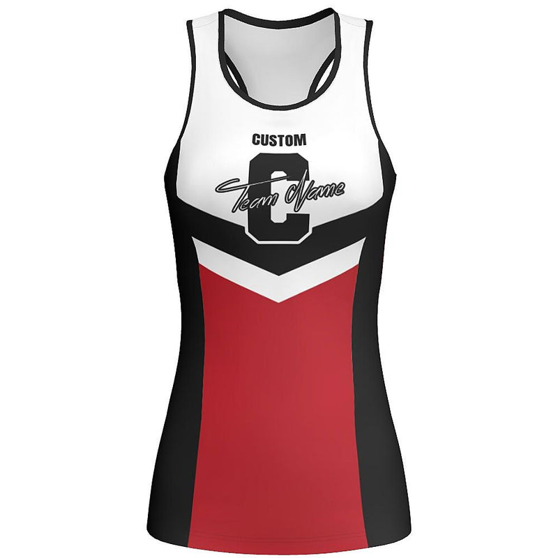 MOVE U Chevron Custom Racerback Fitted Tank - VP1884M-The Teehive